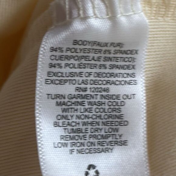 WALLFLOWER Cowl Neck Top Cream Velvety Soft Velour Cuffed Sleeves - Picture 8 of 8